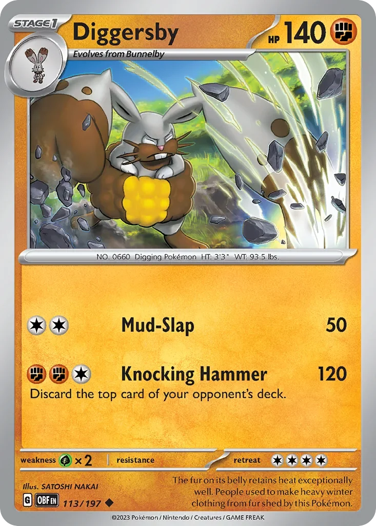113/197 from Obsidian Flames Uncommon Pokemon Card