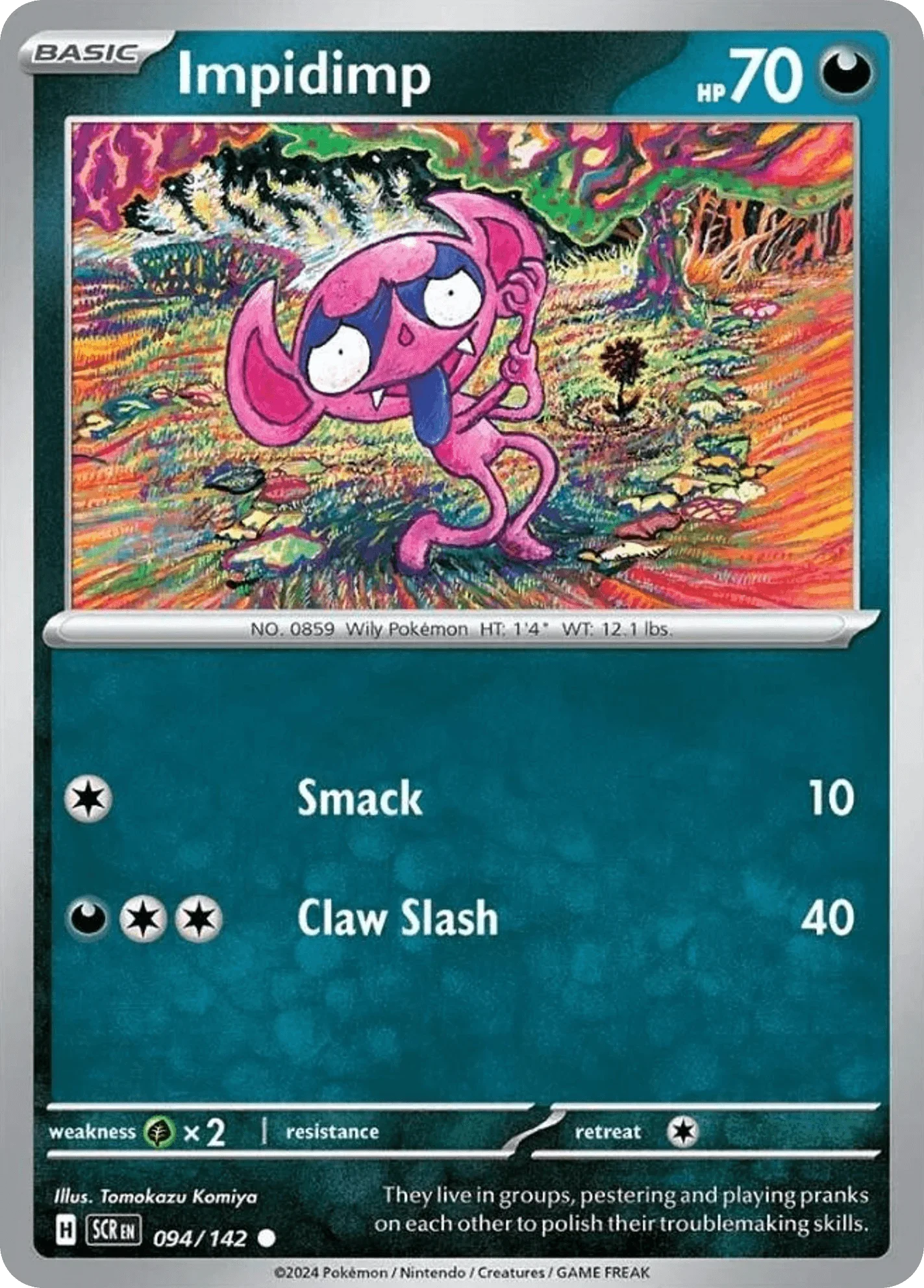 094/142 from Stellar Crown Card List Common Pokemon Card