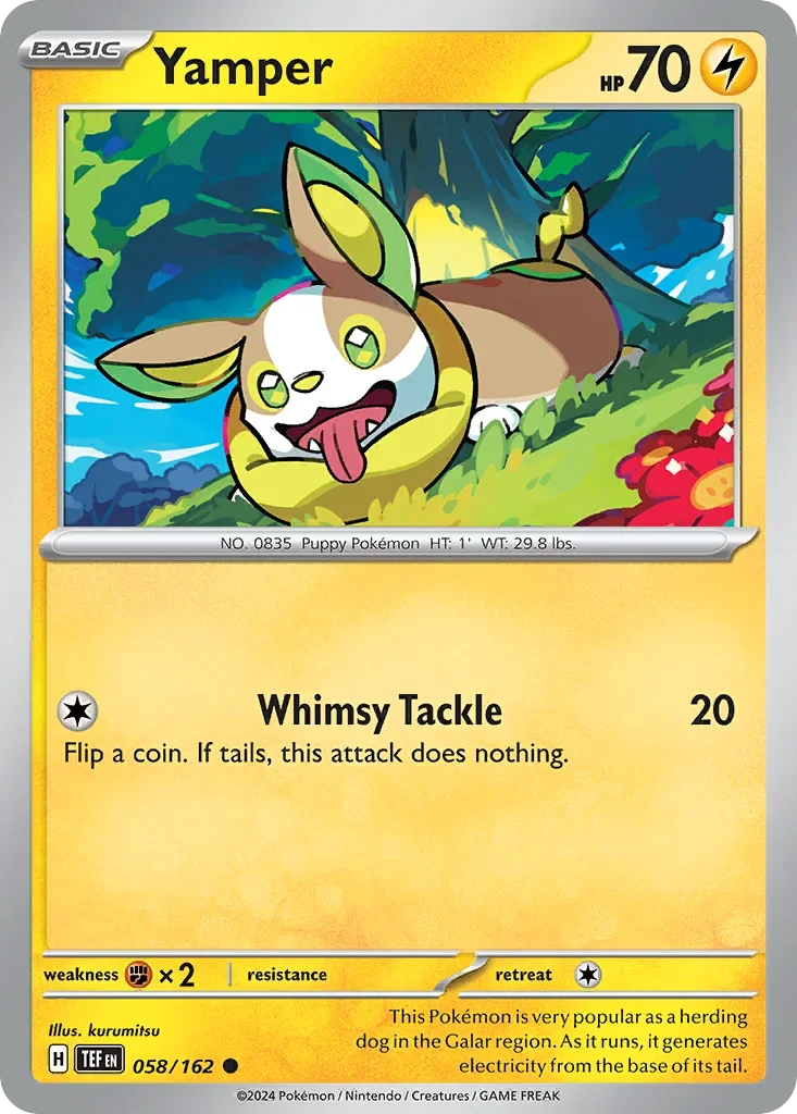 058/162 from Temporal Forces Card List Common Pokemon Card