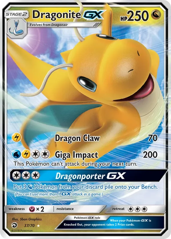 37/70 from Dragon Majesty Ultra Rare Pokemon Card