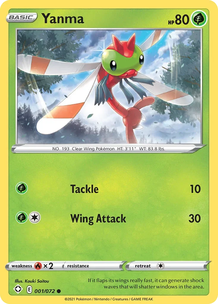 001/072 from Shining Fates Common Pokemon Card