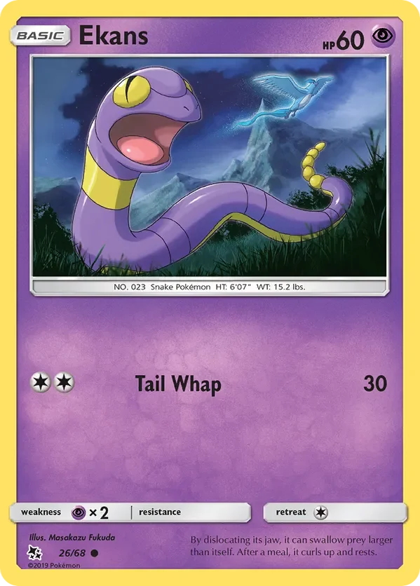26/68 Ekans Common Pokemon Card