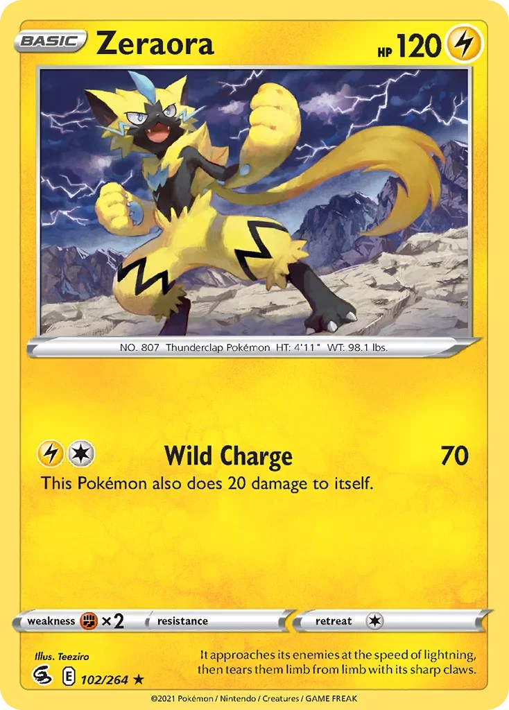102/264 from Fusion Strike Rare Pokemon Card