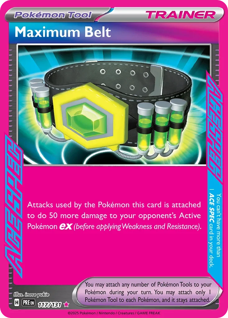 117/131 from Prismatic Evolutions Card List ACE SPEC Rare Pokemon Card