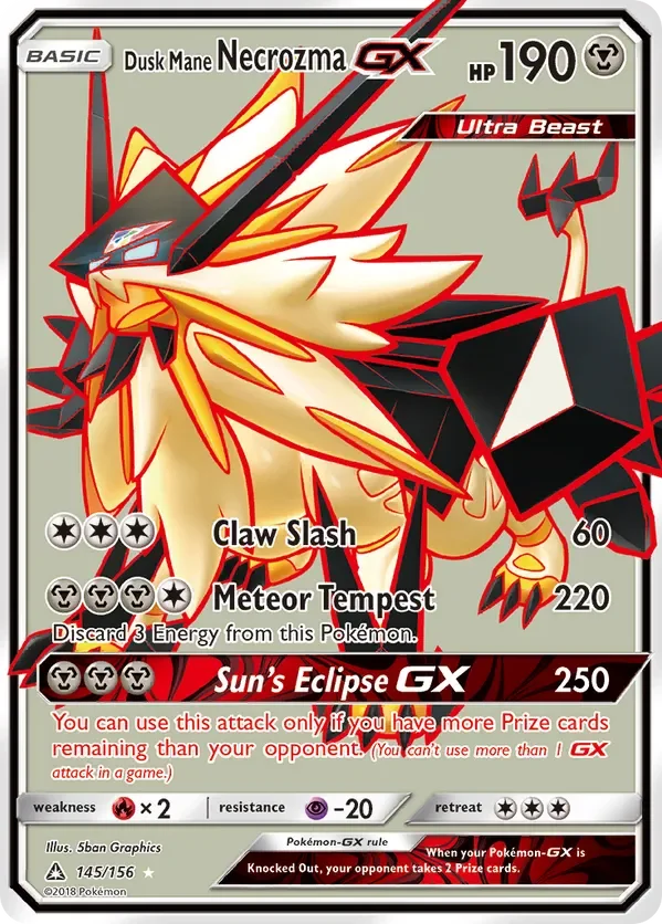 145/156 from Ultra Prism Full Art Pokemon Card