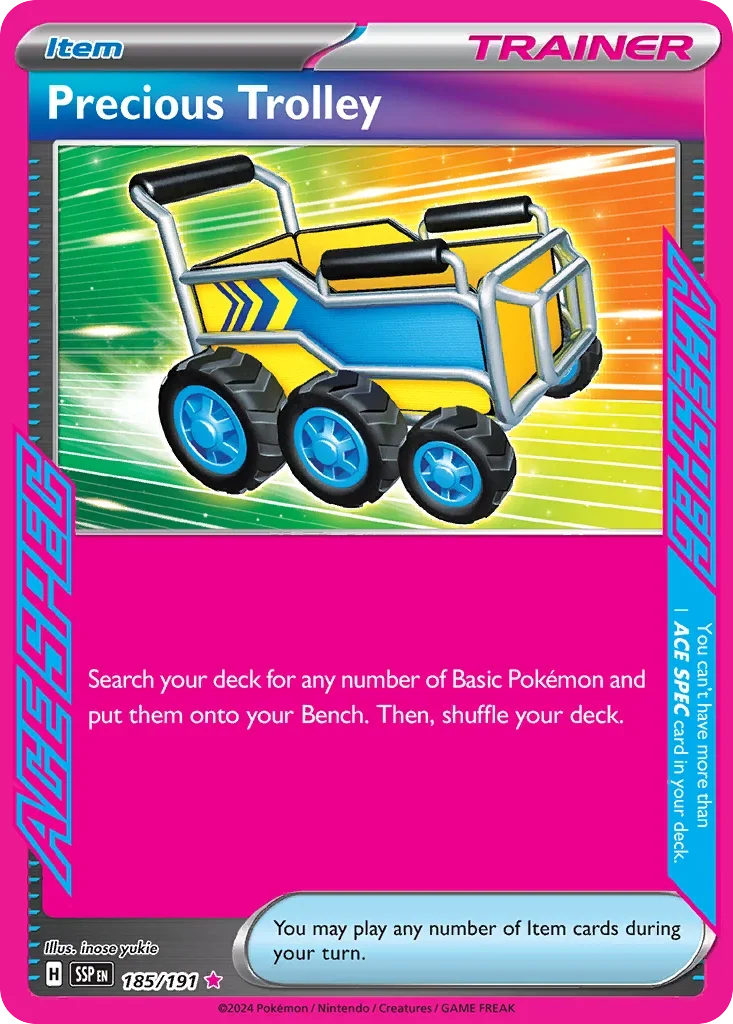 185/191 from Surging Sparks Card List ACE SPEC Rare Pokemon Card