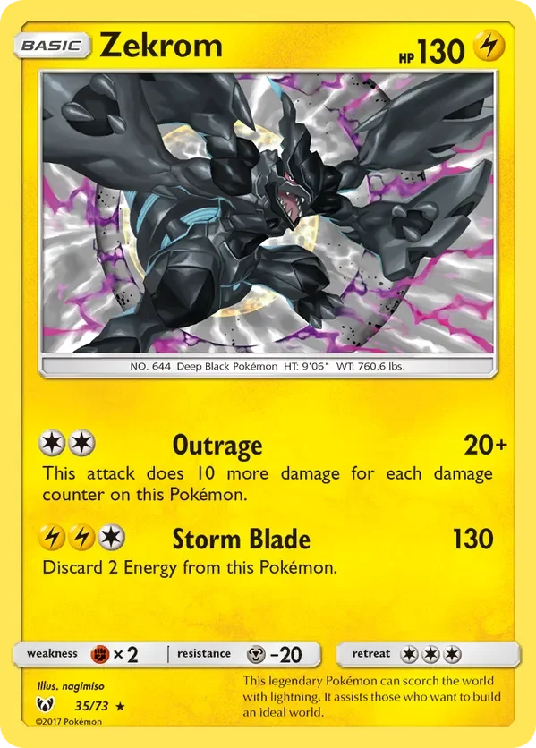 35/73 from Shining Legends Holo Rare Pokemon Card