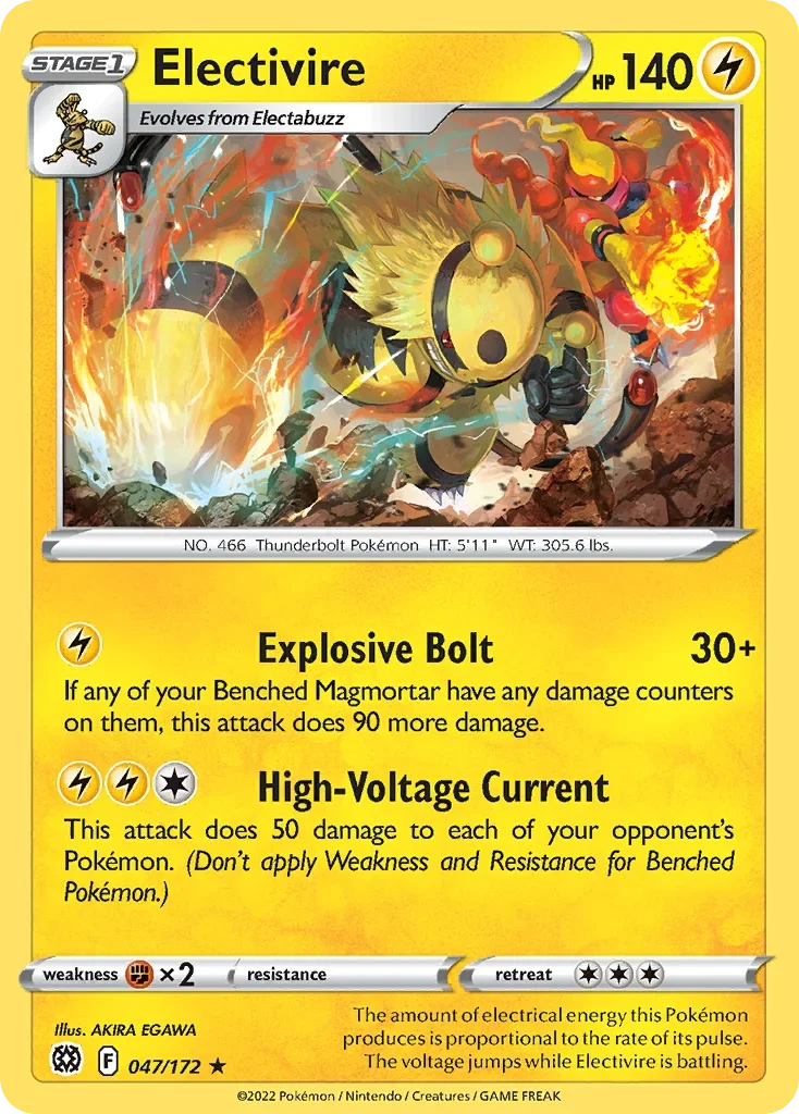 047/172 from Brilliant Stars Rare Pokemon Card