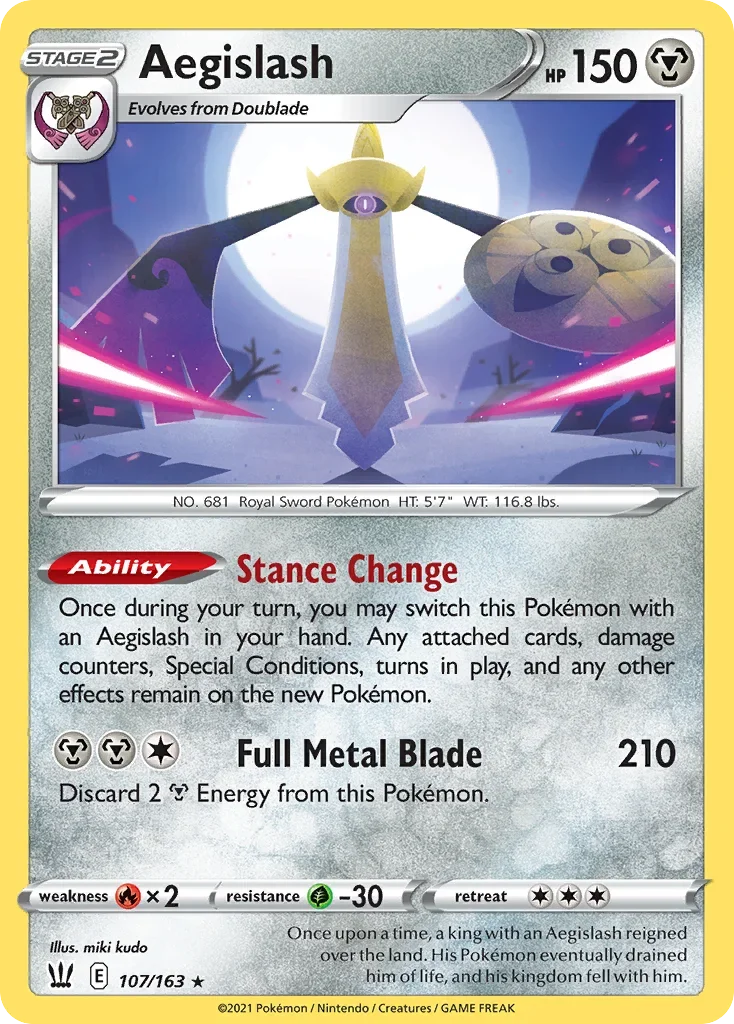 107/163 from Battle Styles Holo Rare Pokemon Card