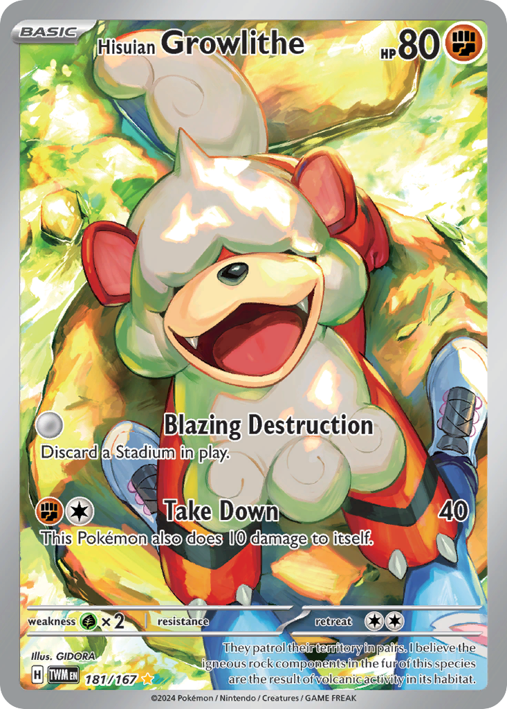 181/167 from Twilight Masquerade Illustration Rare Pokemon Card