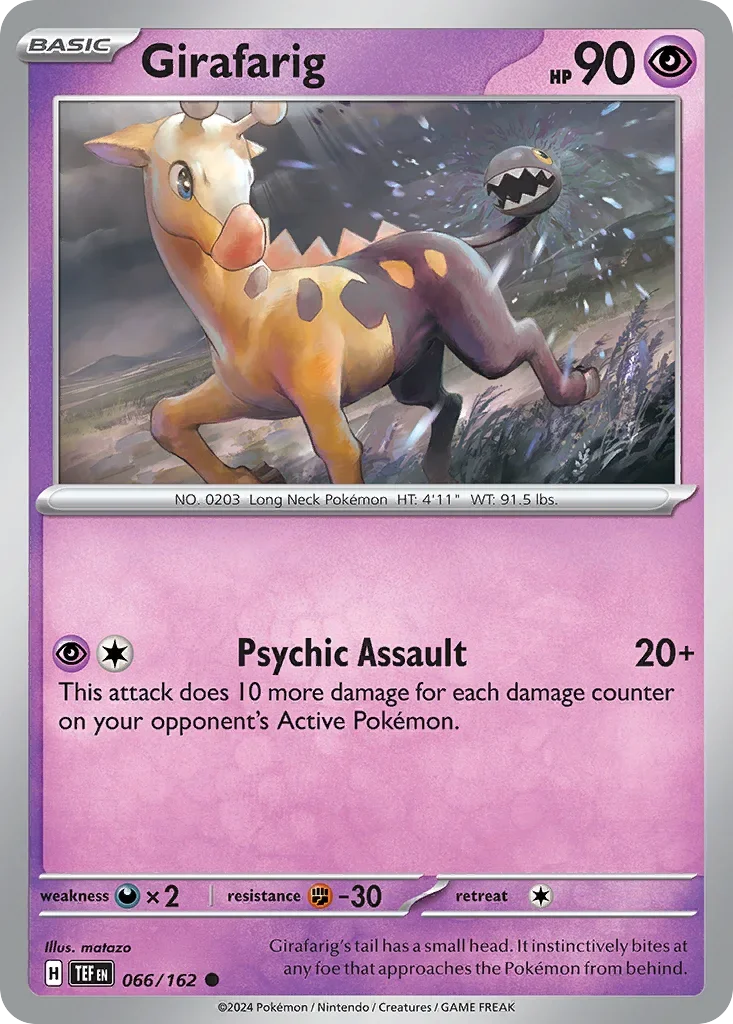 066/162 from Temporal Forces Common Pokemon Card