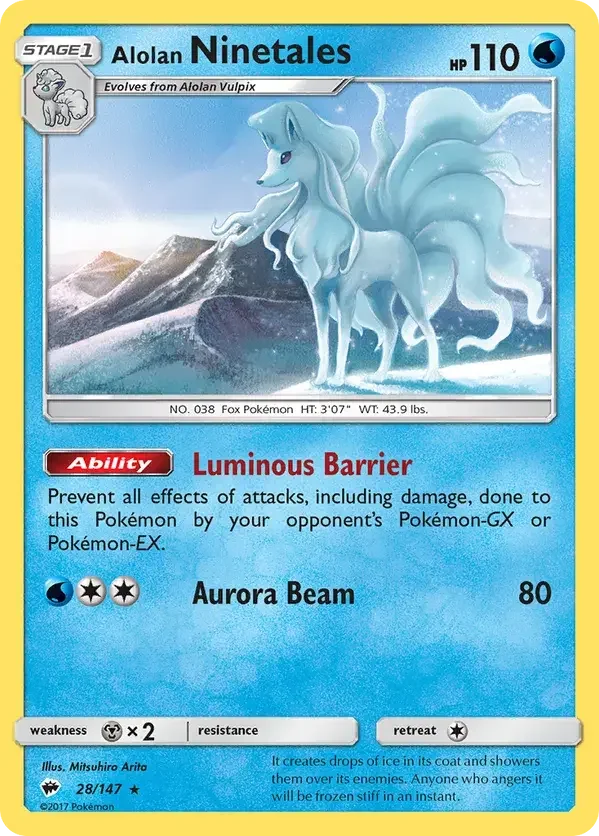 28/147 from Burning Shadows Rare Pokemon Card