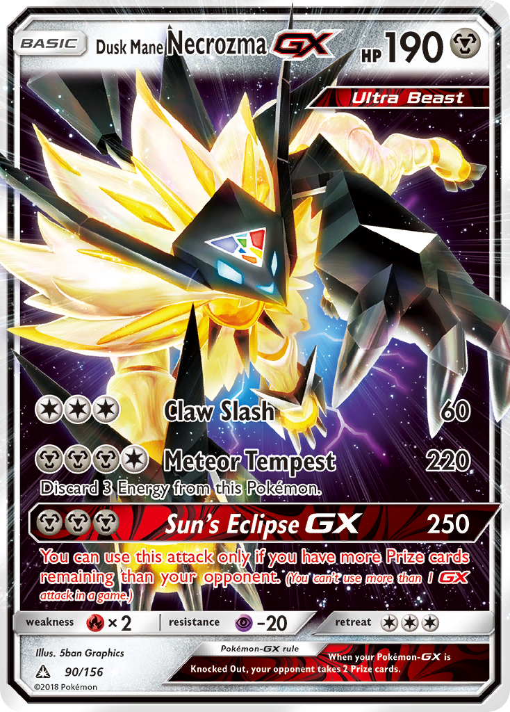 90/156 from Ultra Prism Ultra Rare Pokemon Card