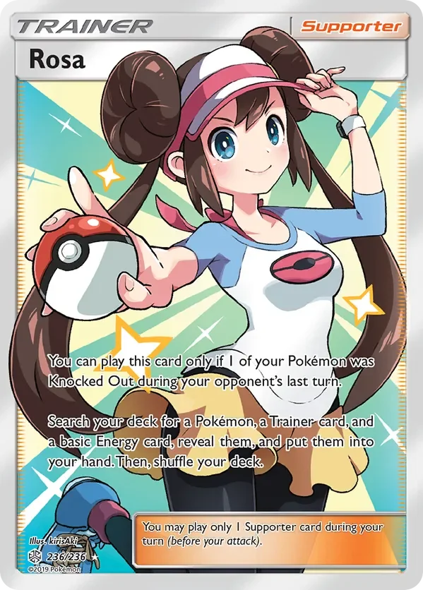 236/236 Rosa Full Art Ultra Rare Trainer Card