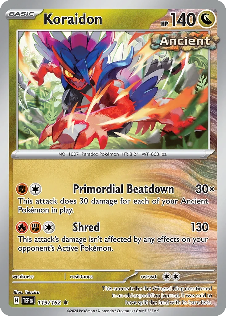 119/162 from Temporal Forces Rare Pokemon Card