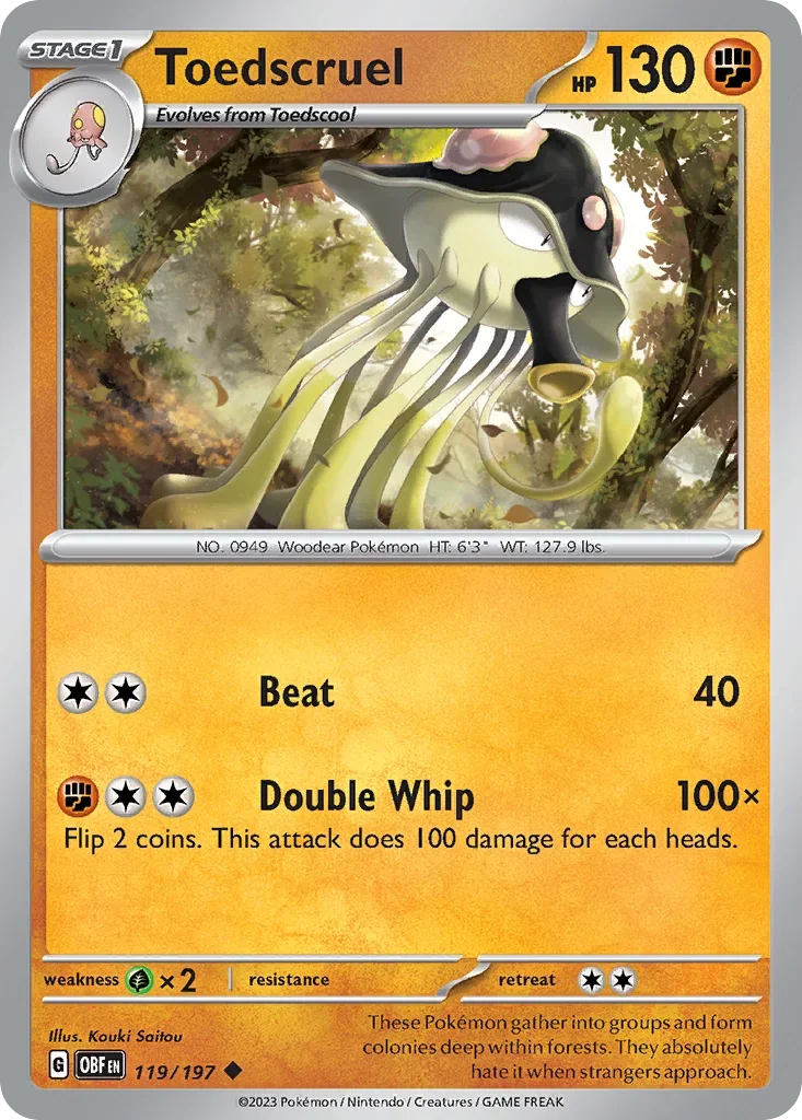 119/197 from Obsidian Flames Uncommon Pokemon Card