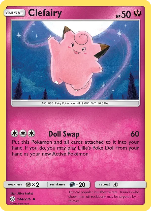 144/236 Clefairy Uncommon Pokemon Card
