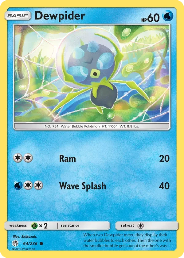 64/236 Dewpider Common Pokemon Card