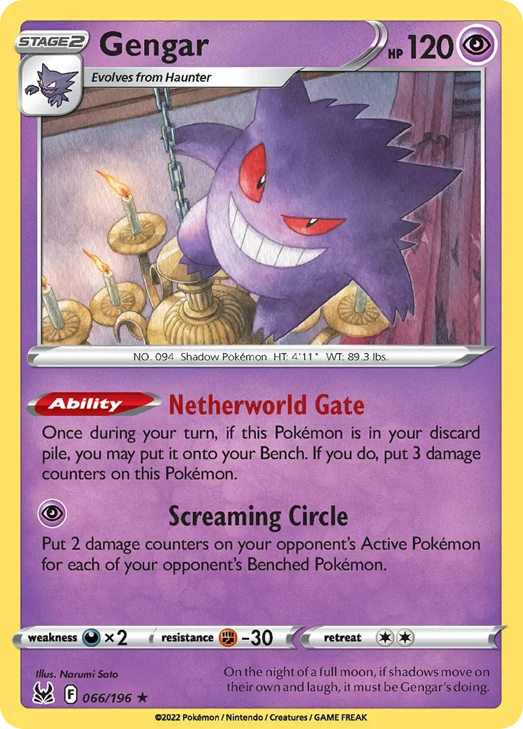 066/196 from Lost Origin Holo Rare Pokemon Card