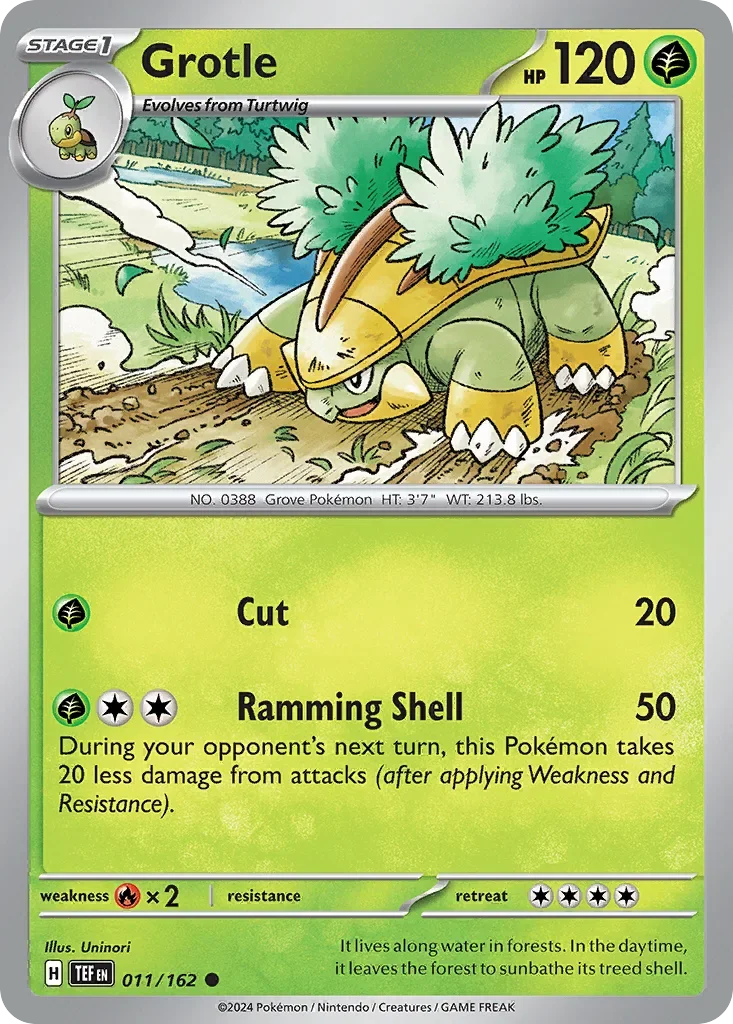011/162 from Temporal Forces Card List Common Pokemon Card