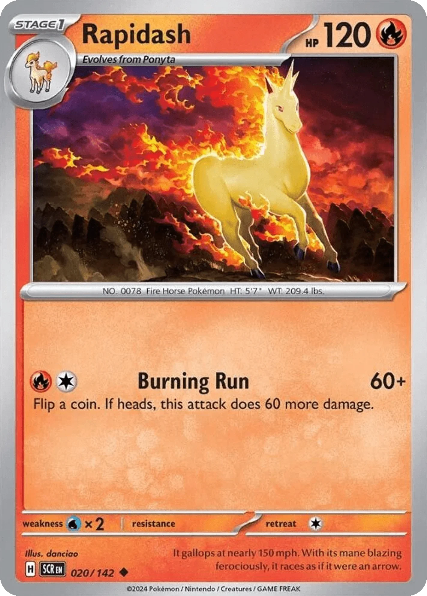 020/142 from Stellar Crown Card List Uncommon Pokemon Card