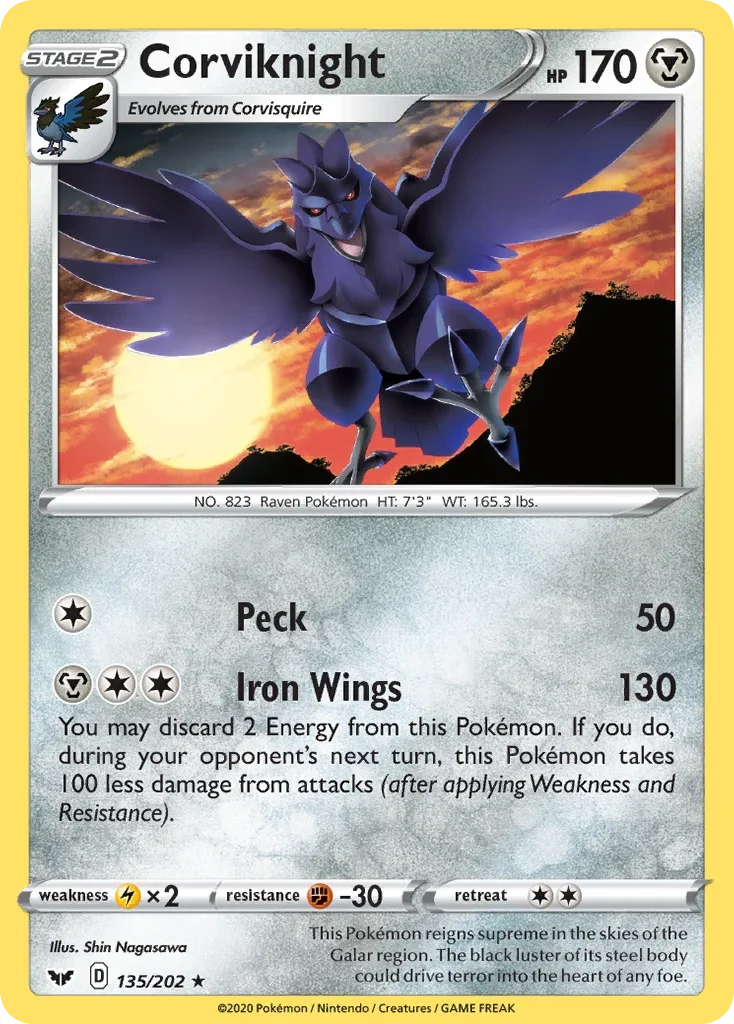 135/202 from Sword & Shield Rare Pokemon Card