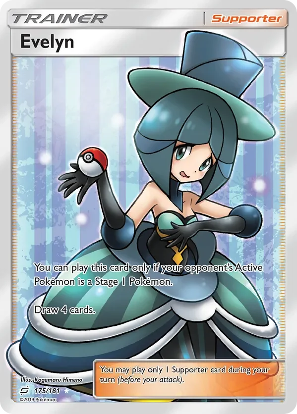 175/181 Evelyn Full Art Trainer Pokemon Card