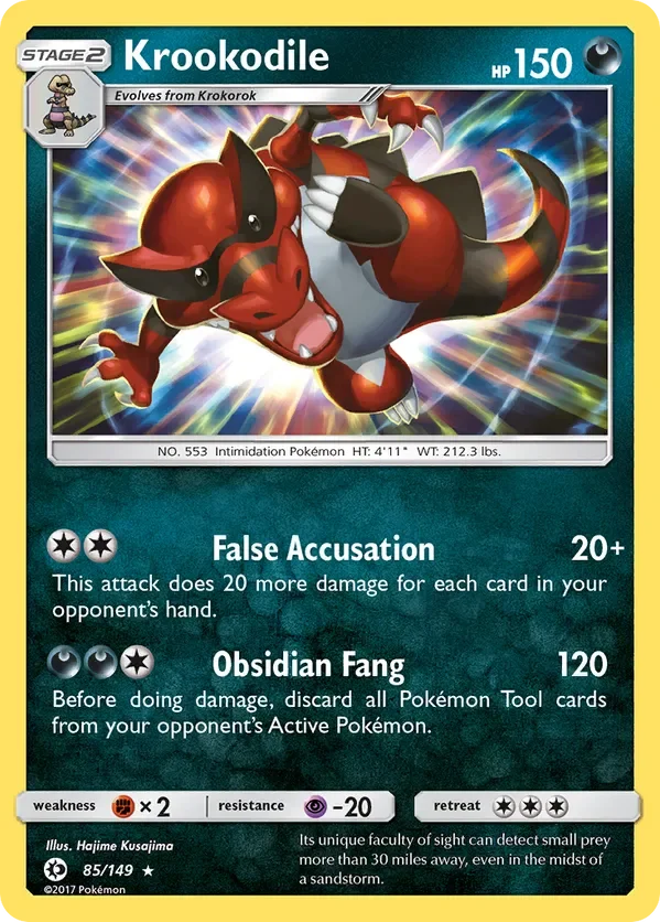 85/149 from Sun & Moon Base Holo Rare Pokemon Card