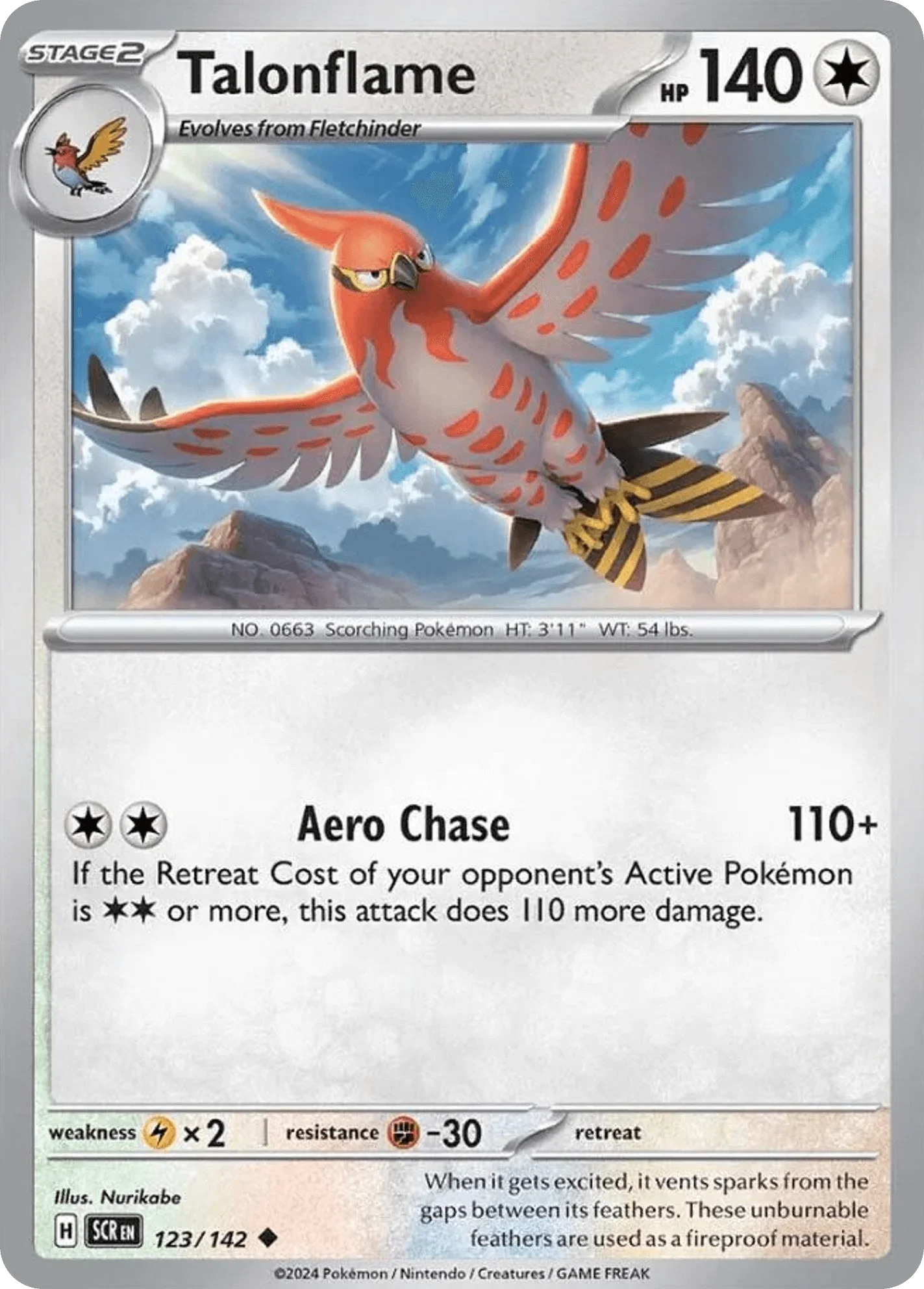 123/142 from Stellar Crown Card List Uncommon Pokemon Card