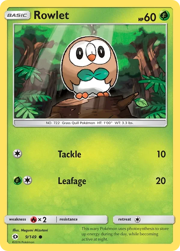 9/149 from Sun & Moon Base Common Pokemon Card