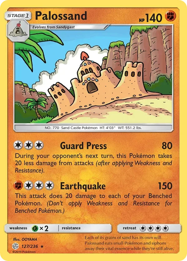 127/236 Palossand Rare Pokemon Card