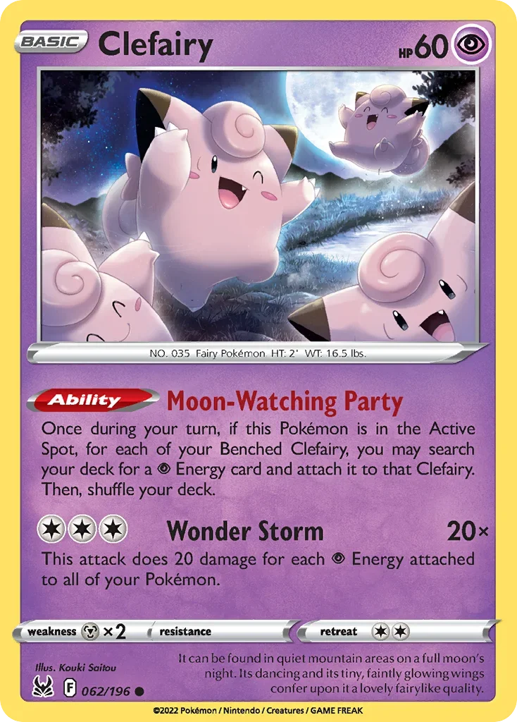 062/196 from Lost Origin Common Pokemon Card