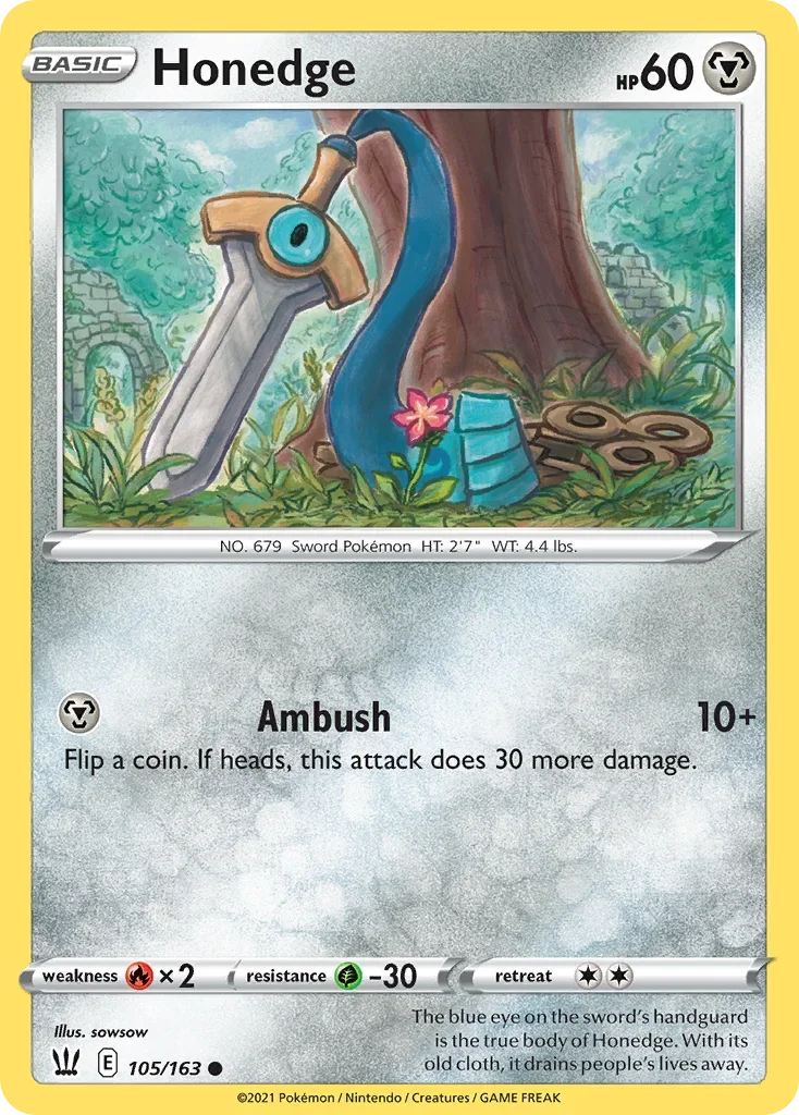 105/163 from Battle Styles Common Pokemon Card