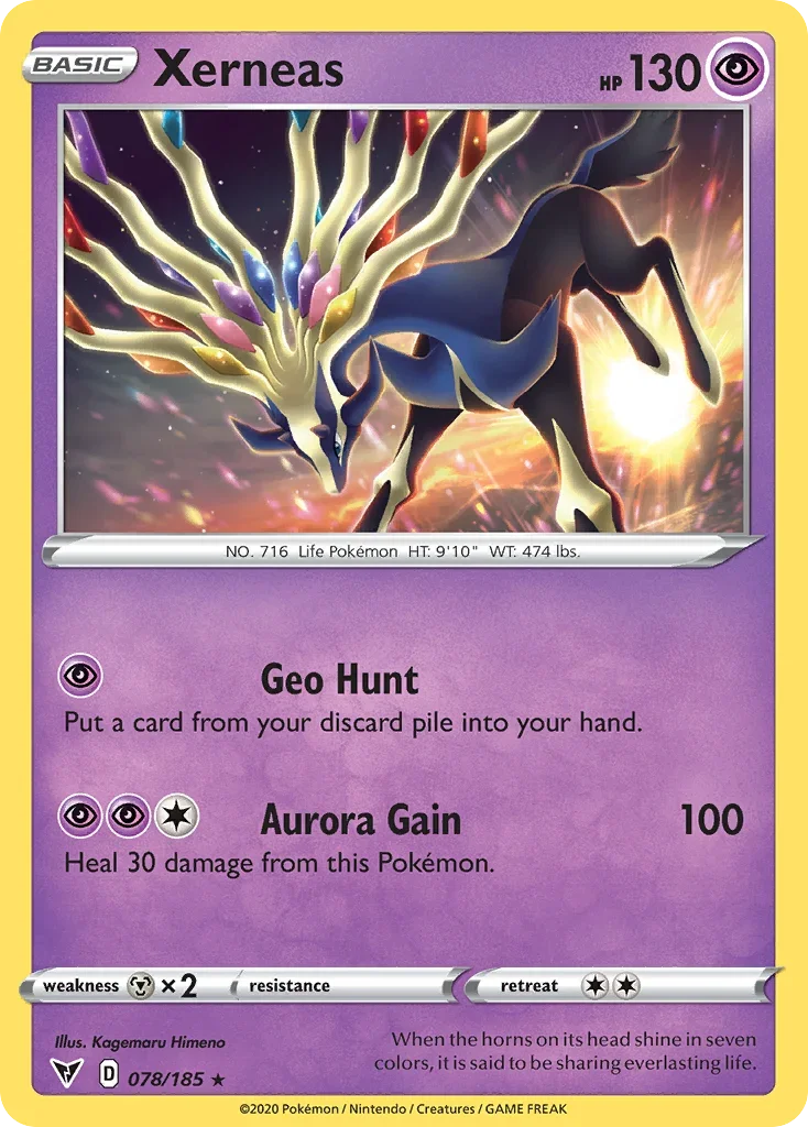 078/185 from Vivid Voltage Holo Rare Pokemon Card