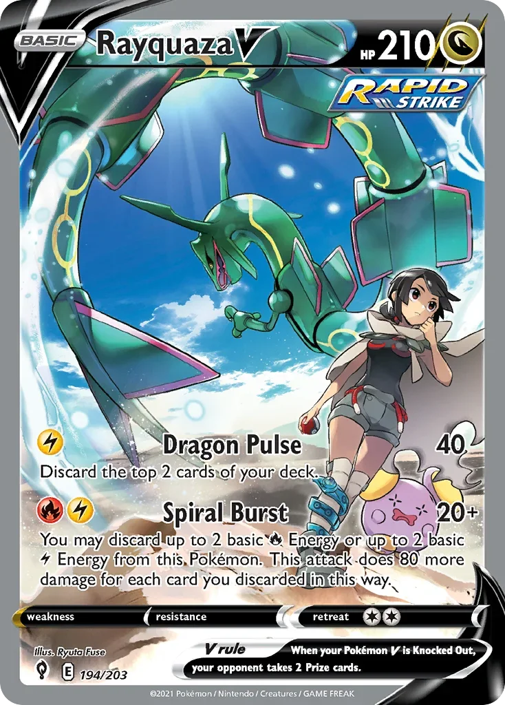 194/203 from Evolving Skies Alternate Art Pokemon Card