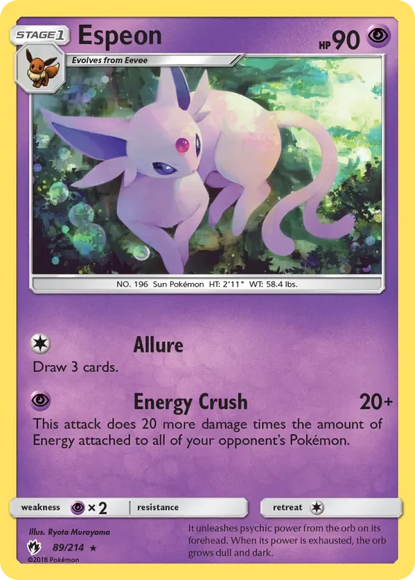 89/214 from Lost Thunder Rare Pokemon Card