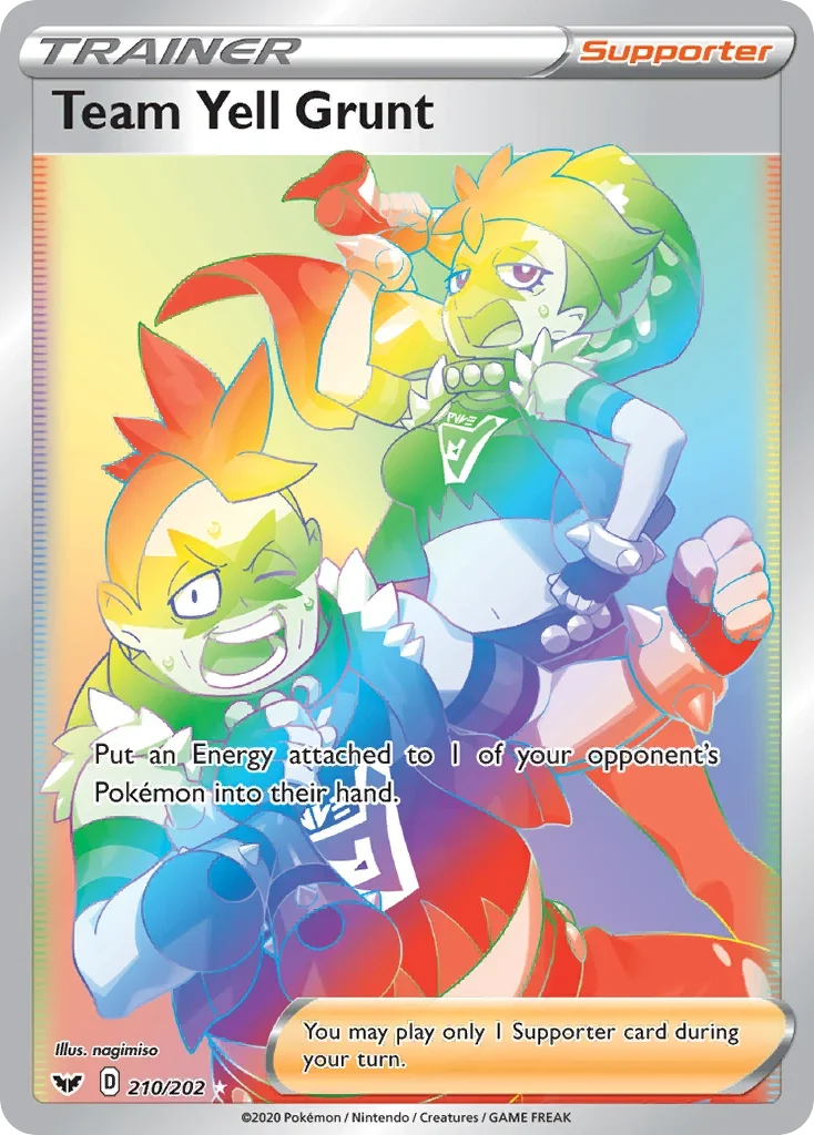 210/202 from Sword & Shield Rainbow Rare Trainer Card