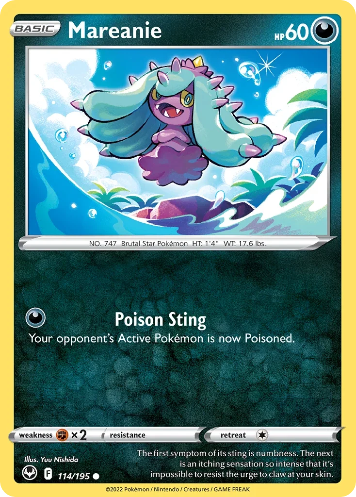 114/195 from Silver Tempest Common Pokemon Card