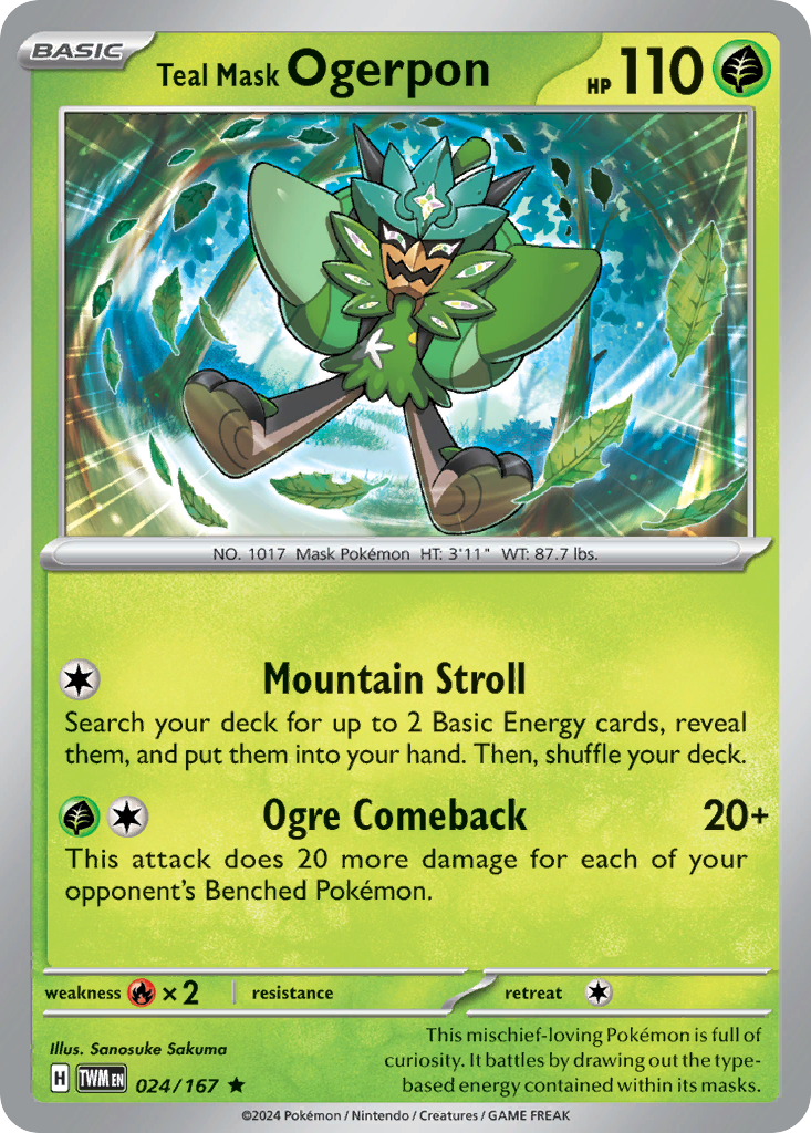024/167 from Twilight Masquerade Card List Rare Pokemon Card