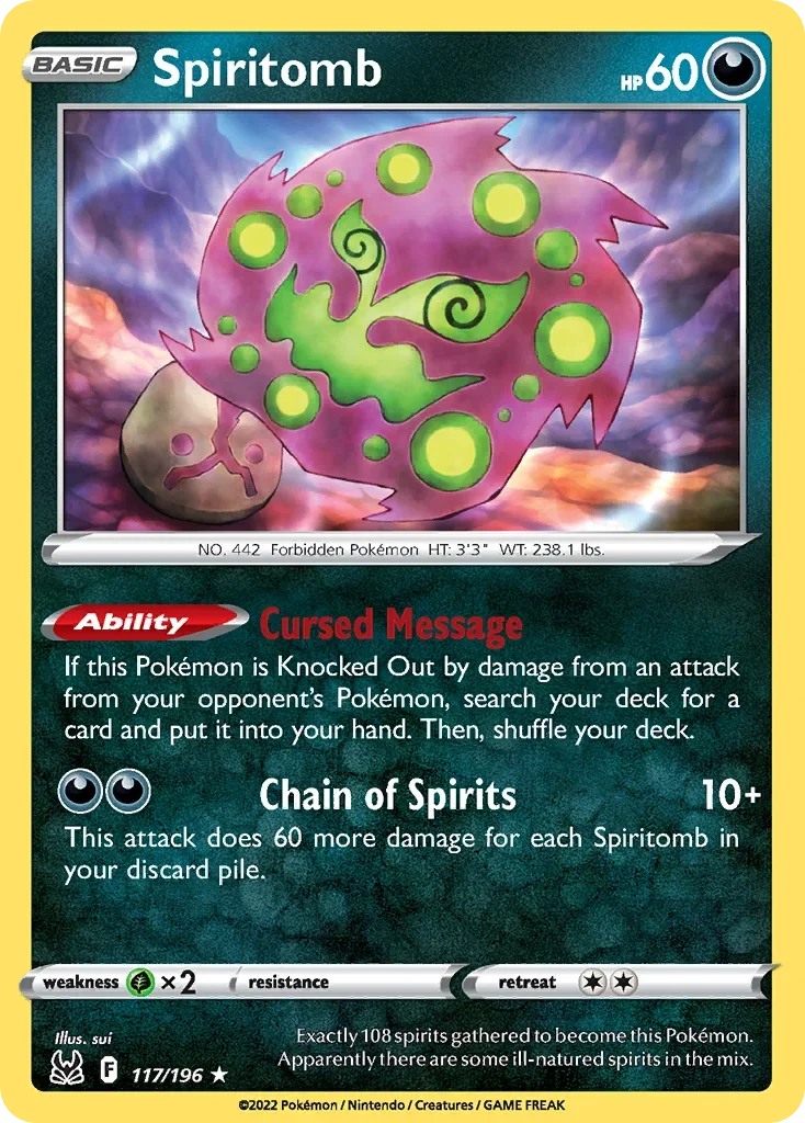 117/196 from Lost Origin Rare Pokemon Card