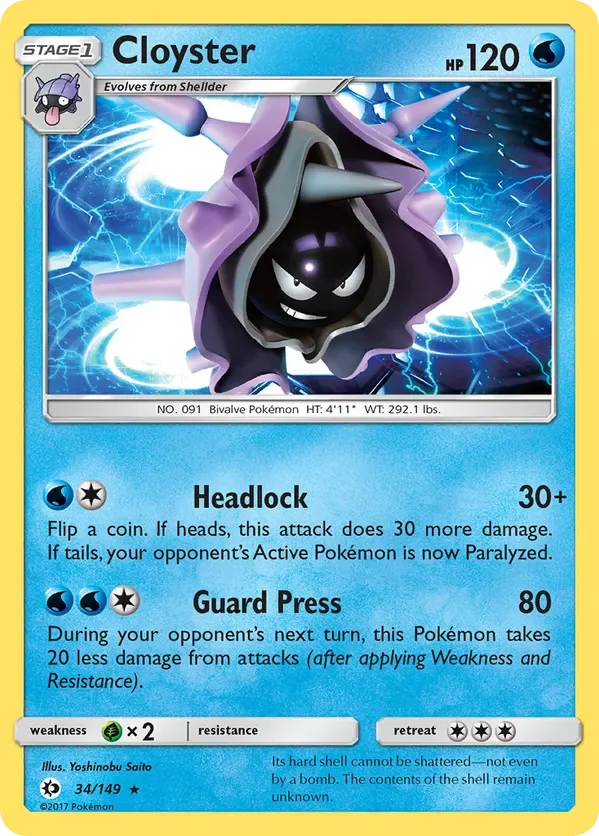 34/149 from Sun & Moon Base Rare Pokemon Card