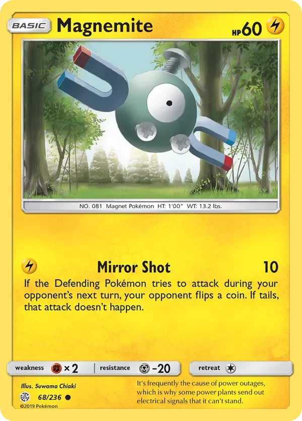 68/236 Magnemite Common Pokemon Card