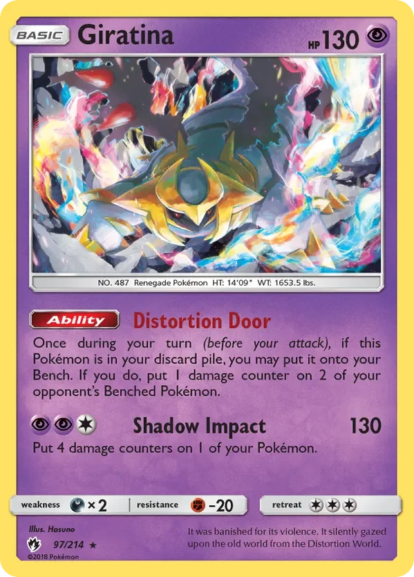 97/214 from Lost Thunder Holo Rare Pokemon Card