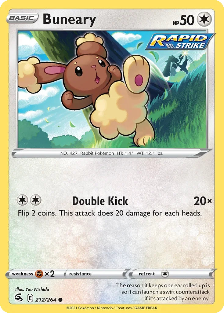 212/264 from Fusion Strike Common Pokemon Card