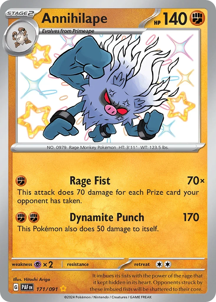 171/091 from Paldean Fates Shiny Rare Pokemon Card