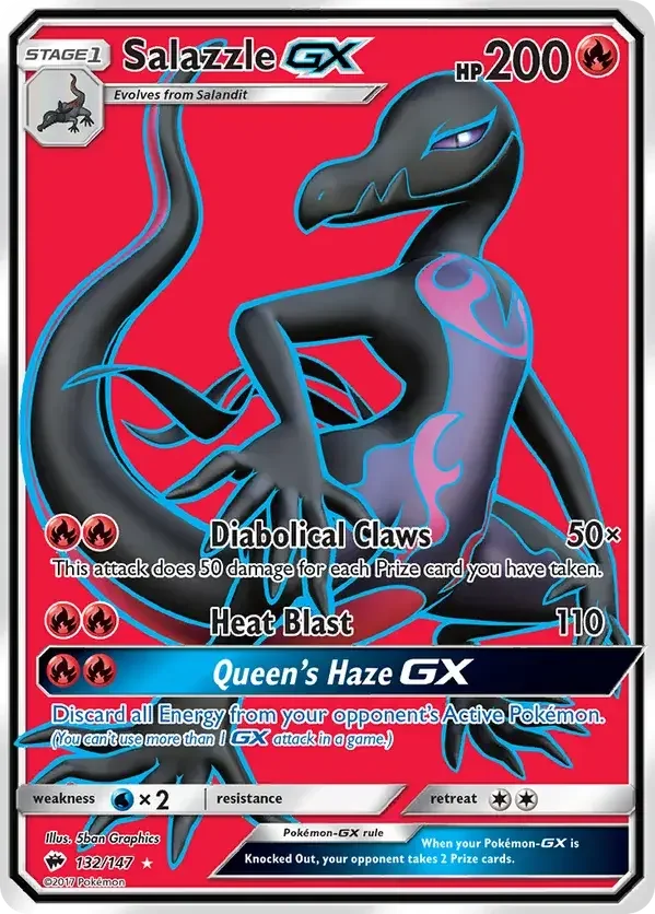 132/147 from Burning Shadows Full Art Pokemon Card