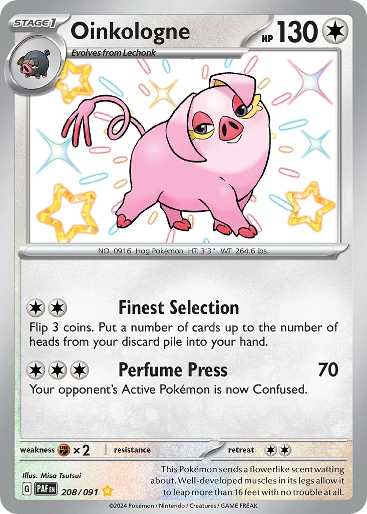 208/091 from Paldean Fates Shiny Rare Pokemon Card