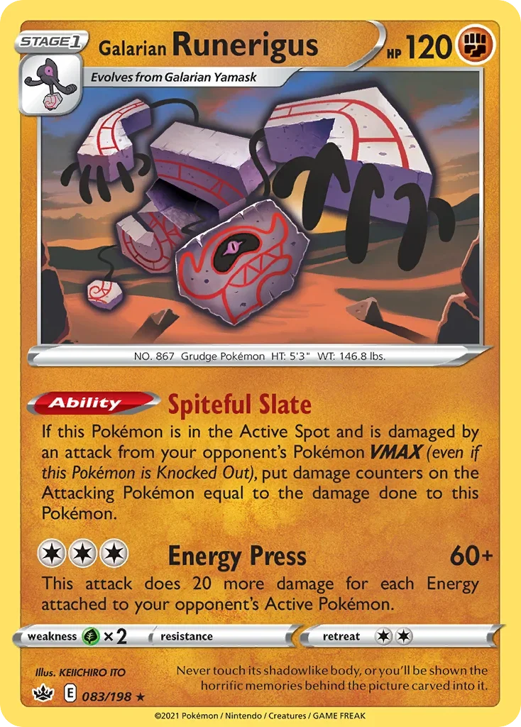 083/198 from Chilling Reign Holo Rare Pokemon Card