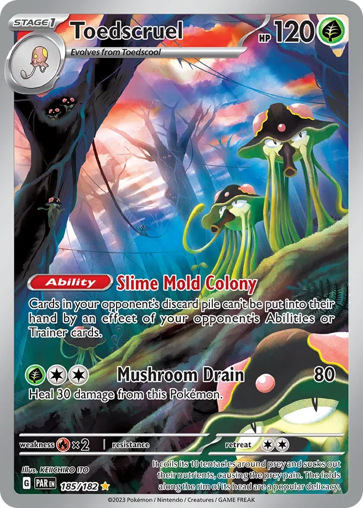 185/182 from Paradox Rift Illustration Rare Pokemon Card
