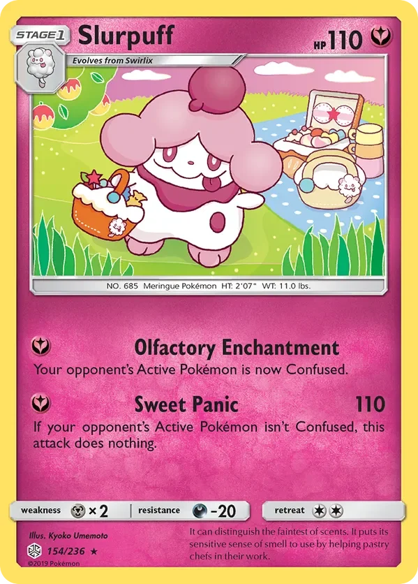 154/236 Slurpuff Rare Pokemon Card